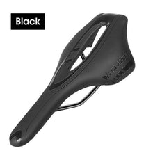 将图片加载到图库查看器,Ultra Light Comfortable Bicycle Saddle Mountain Road Bike Seat Soft Leather Hollow Breathable Cushion Seat Ergonomics Design Breathable Suspension Gel Bike Saddle Cushion For Mountain Bike Road Bike