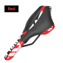 将图片加载到图库查看器,Ultra Light Comfortable Bicycle Saddle Mountain Road Bike Seat Soft Leather Hollow Breathable Cushion Seat Ergonomics Design Breathable Suspension Gel Bike Saddle Cushion For Mountain Bike Road Bike