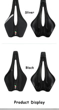 Load image into Gallery viewer, Bicycle Saddle Soft Thick Mountain Road Bike Wide Seat Cushion Bike Carbon Saddle Seat Ergonomics Design Fit Comfort Bike Saddle With Foam Breathable Soft Bicycle Cushion For Women Men
