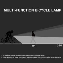 Load image into Gallery viewer, 2PCS LED Bike Light Bicycle Front Rear lights USB Charge Headlight Cycling Taillight Bicycle Super Bright Front And Back Bicycle Lights USB Rechargeable Durable Waterproof Mountain Helmet Road Night Riding For Bike