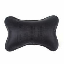 Load image into Gallery viewer, 1pcs Universal Car Neck Pillows PVC Leather Breathable Mesh Auto Car Neck Rest Headrest Cushion Headrest Pillow Pillow Neck Pillows Both Side Pu Leather Pack Headrest Fit for Most Cars Filled Fiber Universal Car Pillow Car Interior Accessories