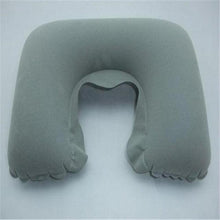 Load image into Gallery viewer, Inflatable Pillow Air Cushion Neck Rest U-Shaped Compact Plane Flight Travel Pillows Home Textile Air Adjustable Feather Soft Microfiber Neck Pillow Inflatable Neck Pillow Sleep with NO Neck Pain, Super Soft Memory Foam Neck Pillow Easy Washing