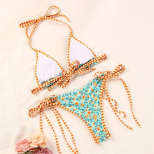 Load image into Gallery viewer, Bikinis Micro Adjustable Swimwear Women Summer Bikini Set Modern Colorful Print Beach Wear Women's Comfortable Swimsuit Knotted String Triangle Bikini Tie Side High Cut Bikini Set