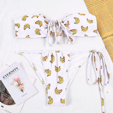 Load image into Gallery viewer, Bikinis Micro Adjustable Swimwear Women Summer Bikini Set Modern Colorful Print Beach Wear Women's Comfortable Swimsuit Knotted String Triangle Bikini Tie Side High Cut Bikini Set