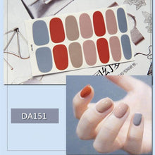 Load image into Gallery viewer, Nail Wraps Polish Decals Strips Golden Glitter 3D Adhesive Full Nail Art Stickers Manicure Kits Women Nail Decorations Accessories Metal Curve Stripe Lines Design Letter Nail Sticker Adhesive Decoration Template Nail Tool Decorations