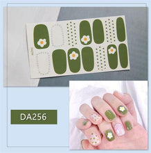 Load image into Gallery viewer, Nail Wraps Polish Decals Strips Golden Glitter 3D Adhesive Full Nail Art Stickers Manicure Kits Women Nail Decorations Accessories Metal Curve Stripe Lines Design Letter Nail Sticker Adhesive Decoration Template Nail Tool Decorations