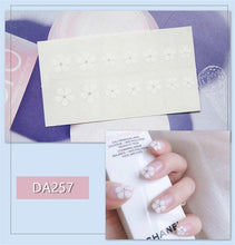 Load image into Gallery viewer, Nail Wraps Polish Decals Strips Golden Glitter 3D Adhesive Full Nail Art Stickers Manicure Kits Women Nail Decorations Accessories Metal Curve Stripe Lines Design Letter Nail Sticker Adhesive Decoration Template Nail Tool Decorations
