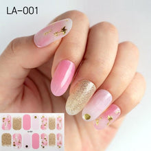 Load image into Gallery viewer, Toe Nail Sticker Wraps Adhesive Decals Toenail Polish Strips DIY Pedicure Foot Decals Manicure Strips Decals Full Wraps Women Glitter Toenail Nail Polish Strips Decals Full Wraps Self Adhesive Toe Nail Tip Full Toe Nail Wraps Feet Decorations