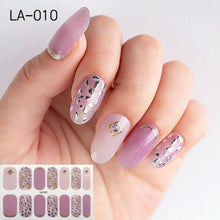 Load image into Gallery viewer, Toe Nail Sticker Wraps Adhesive Decals Toenail Polish Strips DIY Pedicure Foot Decals Manicure Strips Decals Full Wraps Women Glitter Toenail Nail Polish Strips Decals Full Wraps Self Adhesive Toe Nail Tip Full Toe Nail Wraps Feet Decorations