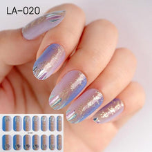 Load image into Gallery viewer, Toe Nail Sticker Wraps Adhesive Decals Toenail Polish Strips DIY Pedicure Foot Decals Manicure Strips Decals Full Wraps Women Glitter Toenail Nail Polish Strips Decals Full Wraps Self Adhesive Toe Nail Tip Full Toe Nail Wraps Feet Decorations