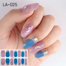Load image into Gallery viewer, Toe Nail Sticker Wraps Adhesive Decals Toenail Polish Strips DIY Pedicure Foot Decals Manicure Strips Decals Full Wraps Women Glitter Toenail Nail Polish Strips Decals Full Wraps Self Adhesive Toe Nail Tip Full Toe Nail Wraps Feet Decorations