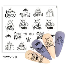 Load image into Gallery viewer, Avocado Fruit Transfer Nail Stickers Charms Winter Water Sticker For Nails Sliders Character Image Tattoo Decal Decoration Cute Summer Nail Art Stickers Summer Fruit Stickers on Nails Unicorn Banana Cherry Avocado Dog Strawberry Nail Art Decals