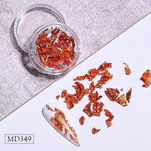 将图片加载到图库查看器,Gold Silver Irregular Aluminum Foil Paper Nail Art Sticker 3D Glitter Manicure UV Gel Polish Nail Decoration Tools Decoration Stickers Decoration New Gold Nail Transfer Foils for Nail Arts Nails Supply Holographic Effect Nail Art Foil Stickers