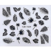 Load image into Gallery viewer, Nail Stickers for Manicure Nail Sticker Sliders For Nails Decal Self-adhesive Nails Figures Transfer Black Accessories Sliders Manicure Decoration 3D Nail Supplies Holographic Decals Transfer Sliders Nail Design Manicures Nail Self-Adhesive Sticker