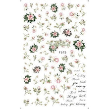 Load image into Gallery viewer, Leaf With Lines Nails Sticker Designer Fruit Nail Art 3D Decals Acrylic Designs Self Adhesive Manicure Slider Stickers Glitter Decals Love Nail Sequins Laser Heart Nail Supplies Sparkle Nail Accessories Star Accessories Heart Nail Art