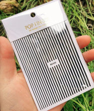 将图片加载到图库查看器,Stripe Line Nail Sticker Decal Thin Lining Line Art Self-Adhesive Peel Off Silver /Gold /White /Black Gold Stickers Accessories Strip Line Nail Decal Self-Adhesive 3D Wave Decal Decoration Metallic Curve Design Decoration for Women Girls