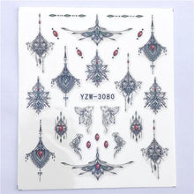 Load image into Gallery viewer, Fox Wolf Animal 3D Embossed Nail Sticker Flower Adhesive Manicure Slider Nail Art Tips Decorations Decals Manicure Design Golden Firework Star Accessories Heart Nail Art Stickers Glitter Decals Love Nail Sequins Laser Heart Nail
