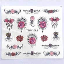Load image into Gallery viewer, Fox Wolf Animal 3D Embossed Nail Sticker Flower Adhesive Manicure Slider Nail Art Tips Decorations Decals Manicure Design Golden Firework Star Accessories Heart Nail Art Stickers Glitter Decals Love Nail Sequins Laser Heart Nail