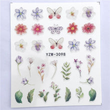 Load image into Gallery viewer, Fox Wolf Animal 3D Embossed Nail Sticker Flower Adhesive Manicure Slider Nail Art Tips Decorations Decals Manicure Design Golden Firework Star Accessories Heart Nail Art Stickers Glitter Decals Love Nail Sequins Laser Heart Nail