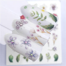 Load image into Gallery viewer, Fox Wolf Animal 3D Embossed Nail Sticker Flower Adhesive Manicure Slider Nail Art Tips Decorations Decals Manicure Design Golden Firework Star Accessories Heart Nail Art Stickers Glitter Decals Love Nail Sequins Laser Heart Nail