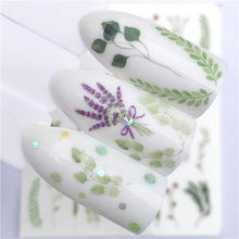 Load image into Gallery viewer, Fox Wolf Animal 3D Embossed Nail Sticker Flower Adhesive Manicure Slider Nail Art Tips Decorations Decals Manicure Design Golden Firework Star Accessories Heart Nail Art Stickers Glitter Decals Love Nail Sequins Laser Heart Nail