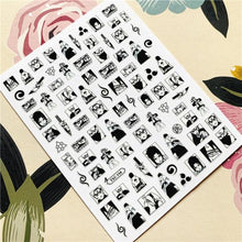Load image into Gallery viewer, Cute rabbit Cute cat Japanese Justice Girl 3D Back Glue Nail Sticker Nail Decoration Nail Art Nail Ornament Self Adhesive Nail Decals for Nail Art Decoration Including Hearts Stars Letters Bowknot Leaves Flowers Plants Fruits Butterflies for Woman