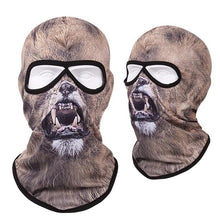 Load image into Gallery viewer, Double Eye Hole Animal Head Hat Horror Role-Playing Full Face Mask Riding Hunting Balaclava Sweat-Absorbent And Breathable Scarf Dustproof Headgear Unisex Cycling Equipment Racing Breather Mask Tactical Airsoft Cap Scarf Mask Ski Hat Spring Summer For Men