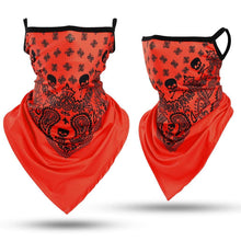 Load image into Gallery viewer, Summer Breathable Mesh Skull Hunting Cycling Bandana Sport Half Face Cover Mask Running Hiking Skiing Triangle Neck Warmer Scarf Motorcycle Protect Cycling Face Mask Anti-UV Neck Hood Half Face Breathable Dustproof Headband Triangle Sport Scarf