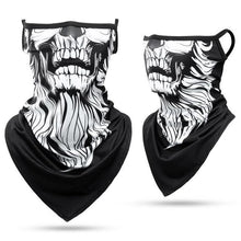 Load image into Gallery viewer, Summer Breathable Mesh Skull Hunting Cycling Bandana Sport Half Face Cover Mask Running Hiking Skiing Triangle Neck Warmer Scarf Motorcycle Protect Cycling Face Mask Anti-UV Neck Hood Half Face Breathable Dustproof Headband Triangle Sport Scarf