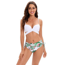 Load image into Gallery viewer, Bikini Women Push Up Swimsuit 3 Piece Bikini Set With Cover Up Women's Fashion 3 Piece Tie Dye Top Bikini Set Swimsuit Cover Up Skirt Swimwear Push Up Bather Swim Wear