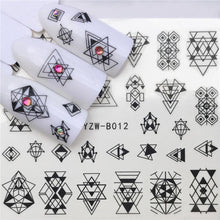 Load image into Gallery viewer, Designer Water Transfer Tips Nail Art Pink Rose Flower Sticker Decals Women Beauty Wedding Nails Love Nail Art Decoration Pop Art Nail Stickers Sexy Girl Designs Comics Water Transfer Decals Manicure DIY Lips Nail Art Decorations Slider Nail Art Stickers