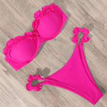 Load image into Gallery viewer, Bikini Swimwear Women Swimsuit Leopard Bikini Set Women's Halter Triangle Bikini Bottom Cheeky Two Piece Swimsuits Push Up Bathing Suit Female Summer Beach Wear