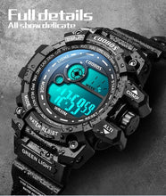 将图片加载到图库查看器,Fashion Luminous Children Watches For Boys Waterproof Electronic Silicone Strap Watch Fashion Sport Led Digital Wrist Watch Kids Sports Watch Waterproof Boys Multi-Function Digital Wristwatch