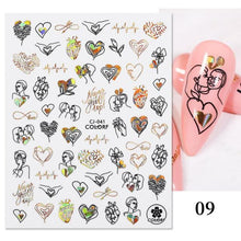 将图片加载到图库查看器,Gold Christmas Snowflake 3D Nail Stickers Sparkly Iridescent Silver Xmas Tree Elk Deer Transfer Sliders Winter Nails Accessories Design Decor Tip Transfer Nail Decals Sticker For Pretty Girl Self-Adhesive Nail Decals Designer Nail Stickers