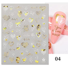 将图片加载到图库查看器,Gold Christmas Snowflake 3D Nail Stickers Sparkly Iridescent Silver Xmas Tree Elk Deer Transfer Sliders Winter Nails Accessories Design Decor Tip Transfer Nail Decals Sticker For Pretty Girl Self-Adhesive Nail Decals Designer Nail Stickers