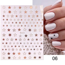 将图片加载到图库查看器,Gold Christmas Snowflake 3D Nail Stickers Sparkly Iridescent Silver Xmas Tree Elk Deer Transfer Sliders Winter Nails Accessories Design Decor Tip Transfer Nail Decals Sticker For Pretty Girl Self-Adhesive Nail Decals Designer Nail Stickers