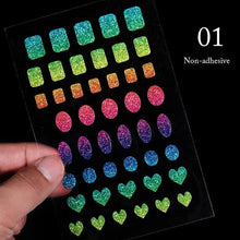 将图片加载到图库查看器,Gold Christmas Snowflake 3D Nail Stickers Sparkly Iridescent Silver Xmas Tree Elk Deer Transfer Sliders Winter Nails Accessories Design Decor Tip Transfer Nail Decals Sticker For Pretty Girl Self-Adhesive Nail Decals Designer Nail Stickers