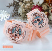 Load image into Gallery viewer, Couple Watch Fashion Strap Practical Waterproof Multifunctional Digital Wristwatch Dual Display Men's Digital Watch Military Watch Daily Sports Large Dial Men's Wrist Watch