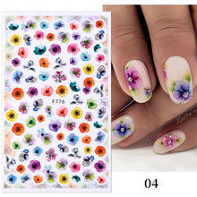 Load image into Gallery viewer, Flowers Leaves Line 3D Nail Stickers Autumn Winter Fall Leaf Design Transfer Sliders Abstract Waves Nail Art Decals Manicures Decal Self-Adhesive 3D Wave Design Decoration for Women Girls Tape Nail Art Stickers Decal Decoration