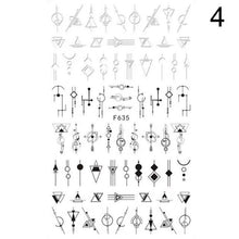 Load image into Gallery viewer, Flowers Leaves Line 3D Nail Stickers Autumn Winter Fall Leaf Design Transfer Sliders Abstract Waves Nail Art Decals Manicures Decal Self-Adhesive 3D Wave Design Decoration for Women Girls Tape Nail Art Stickers Decal Decoration