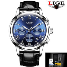 Load image into Gallery viewer, Men's Elegant Watch With Chronometers And Leather Belts Business Style Perfect Gift Excellent Look