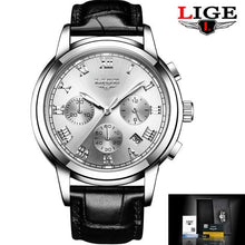 Load image into Gallery viewer, Men's Elegant Watch With Chronometers And Leather Belts Business Style Perfect Gift Excellent Look