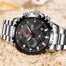 Load image into Gallery viewer, Men's Watch With Chronometers Day Display And Fluorescent Hands Unique Design Excellent Gift