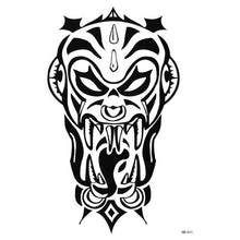 将图片加载到图库查看器,Elegant Temporary Waterproof Tattoos Big Tribal Sticker Black Large Body Art Makeup Fake Tattoo For Mens Womens