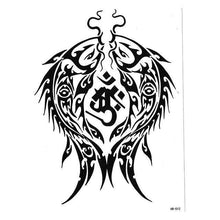 将图片加载到图库查看器,Elegant Temporary Waterproof Tattoos Big Tribal Sticker Black Large Body Art Makeup Fake Tattoo For Mens Womens