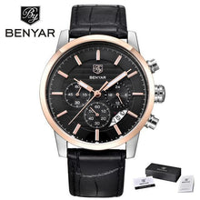 Load image into Gallery viewer, New Luxury Men Watches Chronograph Sports Watches Waterproof Casual Sport Leather Strap Quartz Men's Wrist Watch