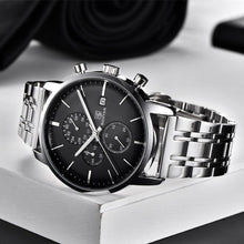 将图片加载到图库查看器,2021 New Business Men Watch Full Steel Quartz Luxury Casual Waterproof Leather Sports Male Wristwatch