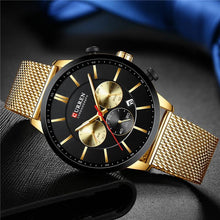 Load image into Gallery viewer, Unisex Elegant Stainless Steel Watch With Chronometer And Date Display Excellent Design Perfect Gift