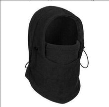Load image into Gallery viewer, Unisex Polar Fleece Hood Hat Casual Beanie Ski Snow Cap Snood Scarf Warmer Thermal Neckerchief Drawstring Soft Balaclava Pullover Knitted Beanie for Adults Men Women Ski Caps New Balaclava Party Mask Hat Caps For Skiing Bicycle Cycling Outdoor Headwarmer