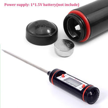 Load image into Gallery viewer, Professional Digital Kitchen Thermometer Barbecue Water Oil Digital Candy Candle Thermometer Cooking Kitchen BBQ Grill Thermometer Probe Instant Read Thermometer for Liquids Meat Food Thermometers 304 Stainless Steel Probe Tools